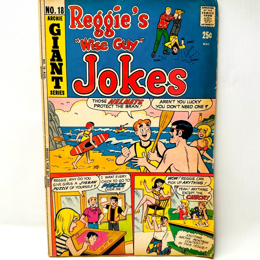 Archie Comics Reggie’s Wise Guy Jokes No.18 Giant Series Aug. 71’